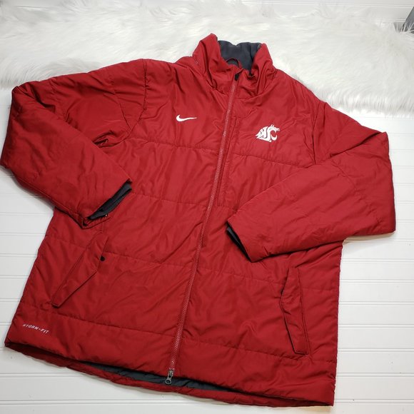Nike Other - VTG Nike Storm-Fit Washington State Cougars Embroidered Puffer Winter Jacket XL